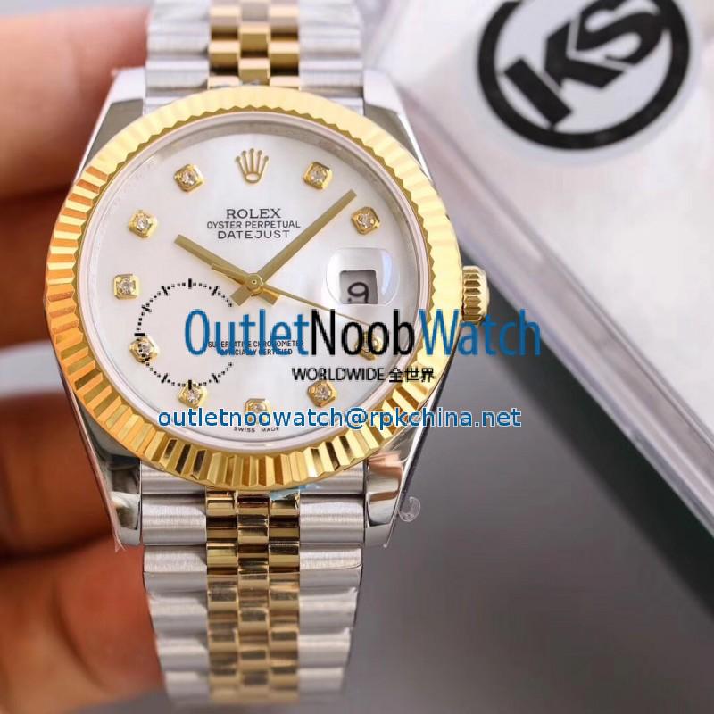 Replica Rolex Datejust II 116333 41MM KS Stainless Steel & Yellow Gold Mother Of Pearl Dial Swiss 2836-2