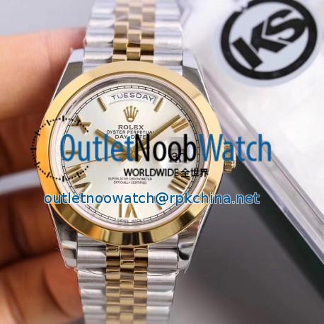 Replica Rolex Datejust II 116333 41MM KS Stainless Steel & Yellow Gold Rhodium Dial Swiss 2836-2