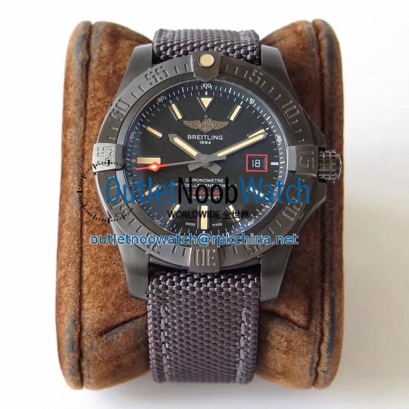 Replica Breitling Avenger Blackbird 44 V1731110/BD74/109W/M20BASA.1 TW Titanium Black Dial Swiss 2824-2