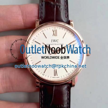 Replica IWC Portofino Automatic IW356504 MK Rose Gold White Dial Swiss 2892