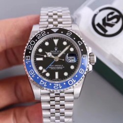 Replica Rolex GMT-Master II 116710BLNR KS Stainless Steel Black Dial Swiss 2836-2