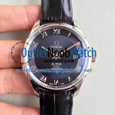 Replica Omega De Ville Co-Axial 41MM 431.13.41.21.03.001 3S Stainless Steel Blue Dial Swiss 8500