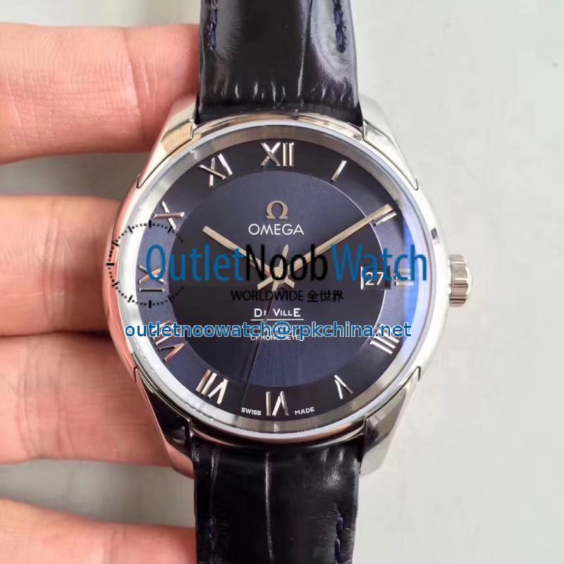 Replica Omega De Ville Co-Axial 41MM 431.13.41.21.03.001 3S Stainless Steel Blue Dial Swiss 8500