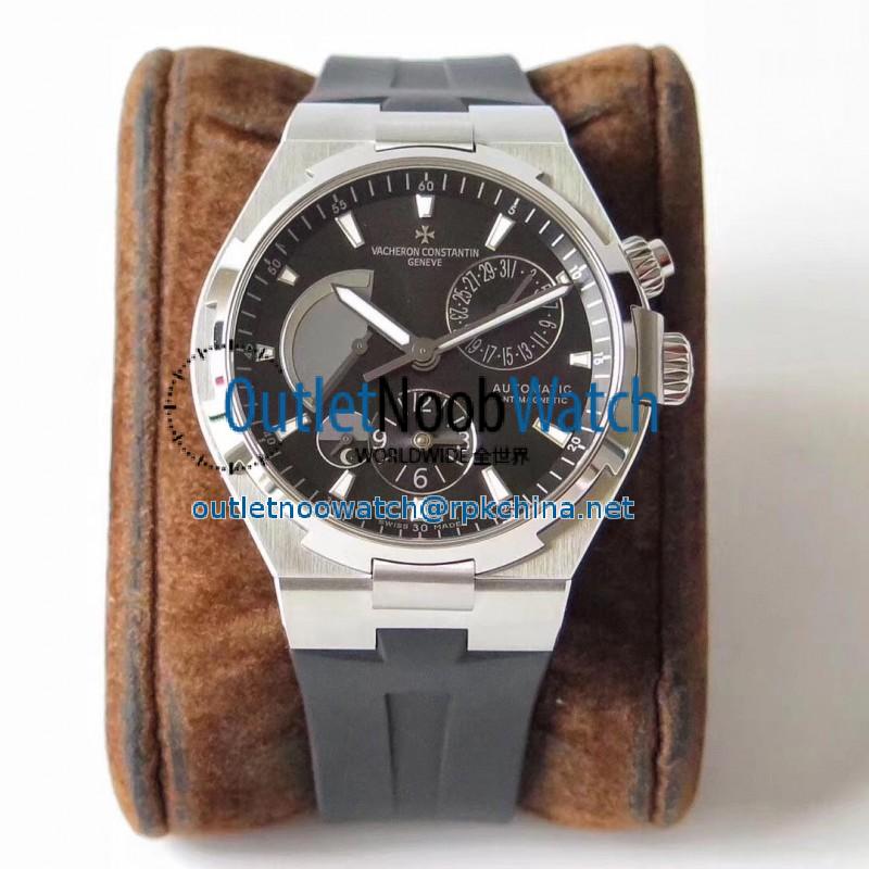 Replica Vacheron Constantin Overseas Dual Time 47450/000W-9511 TWA Stainless Steel Black Dial Swiss 1222 SC