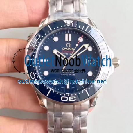 Replica Omega Seamaster Diver 300M 212.30.41.20.03.001 BP Stainless Steel Blue Dial Swiss 2824-2