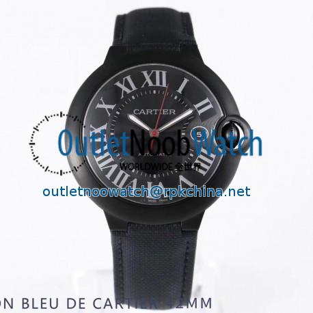 Replica Ballon Bleu De Cartier 42MM WSBB0015 AF PVD Black Dial Swiss 2892