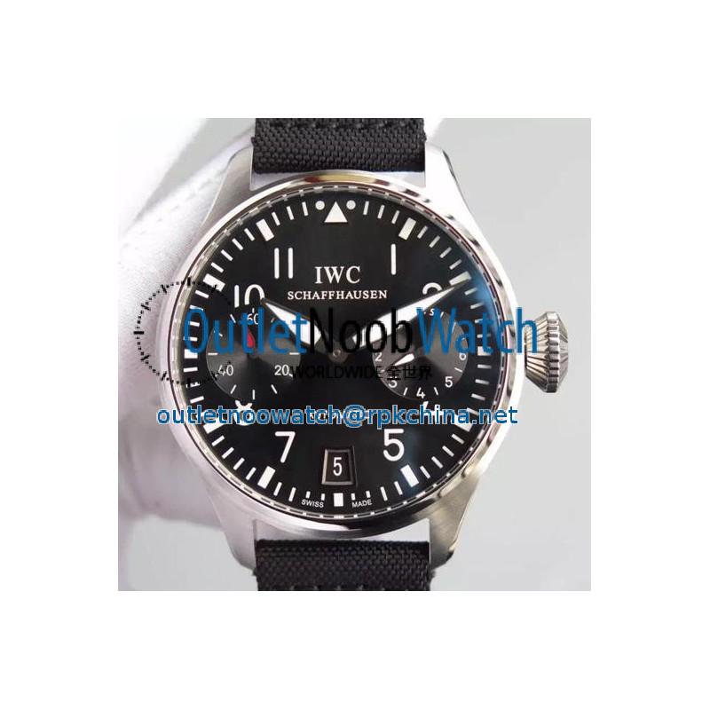 Replica IWC Big Pilot IW500910 Power Reserve Stainless Steel Black Dial Swiss 521111