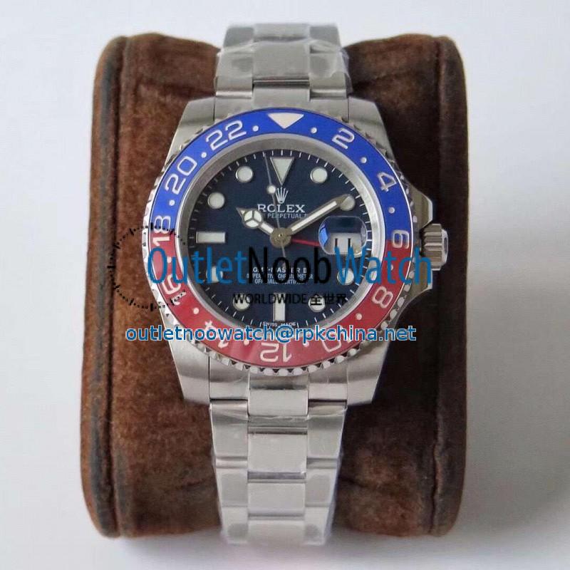 Replica Rolex GMT-Master II 116719BLRO DJ Stainless Steel Blue Dial Swiss 2836-2