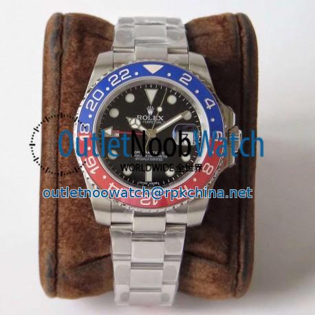 Replica Rolex GMT-Master II 116719BLRO DJ Stainless Steel Black Dial Swiss 2836-2