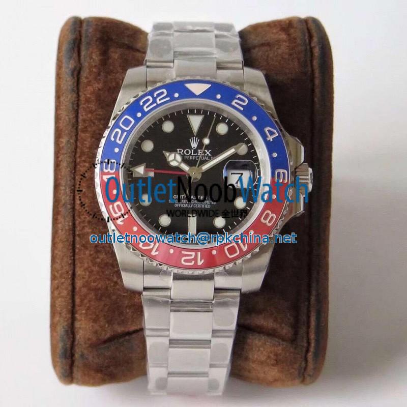 Replica Rolex GMT-Master II 116719BLRO DJ Stainless Steel Black Dial Swiss 2836-2