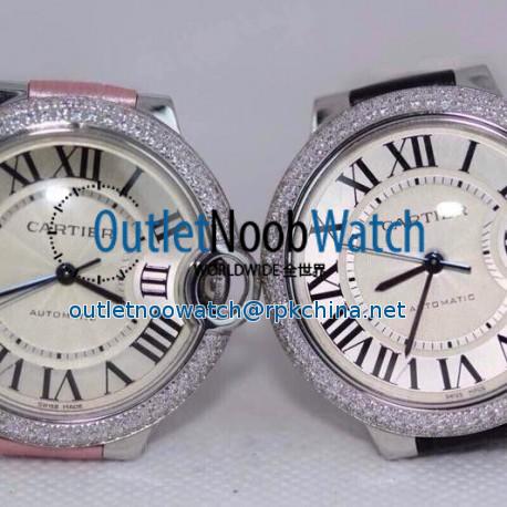 Replica Cartier Ballon Bleu 36MM Stainless Steel Silver Dial Swiss 2688