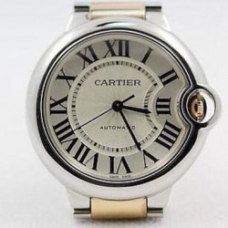 Replica Cartier Ballon Bleu 36MM Stainless Steel & Rose Gold Silver Dial Swiss 2671