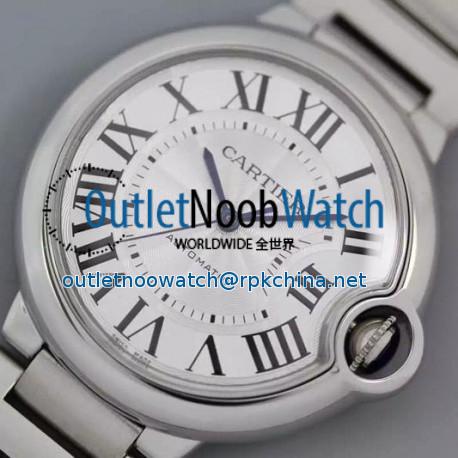 Replica Cartier Ballon Bleu 36MM Stainless Steel Silver Dial Swiss 2836-2