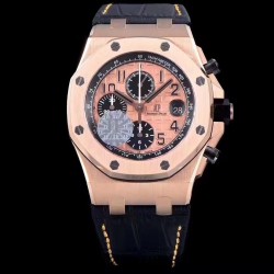 Replica Audemars Piguet Royal Oak Offshore 26470OR.OO.A002CR.01 JF V2 Rose Gold Rose Gold Dial Swiss 3126