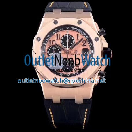 Replica Audemars Piguet Royal Oak Offshore 26470OR.OO.A002CR.01 JF V2 Rose Gold Rose Gold Dial Swiss 3126