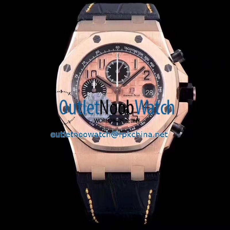 Replica Audemars Piguet Royal Oak Offshore 26470OR.OO.A002CR.01 JF V2 Rose Gold Rose Gold Dial Swiss 3126