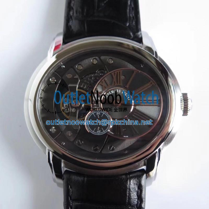 Replica Audemars Piguet Royal Millenary 4101 15350ST.OO.D002CR.01 V9 Stainless Steel Skeleton Dial Swiss 4101