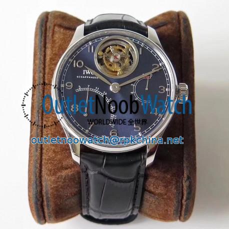 Replica IWC Portugieser Tourbillon Mystere Retrograde IW504601 ZF Stainless Steel Blue Dial Swiss Tourbillon