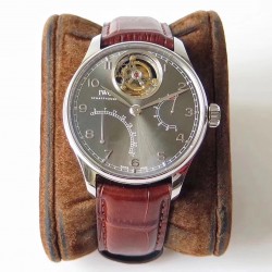 Replica IWC Portugieser Tourbillon Mystere Retrograde IW504601 ZF Stainless Steel Anthracite Dial Swiss Tourbillon