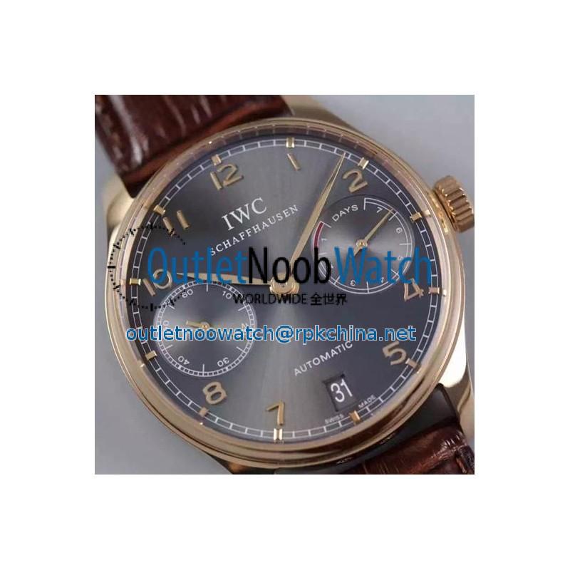 Replica IWC Portuguese IW500702 Power Reserve Rose Gold Gray Dial Swiss IWC 52010