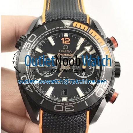 Replica Omega Seamaster Planet Ocean 600M Chronograph Deep Black 215.92.46.51.01.001 OM PVD Black Dial Swiss 9900