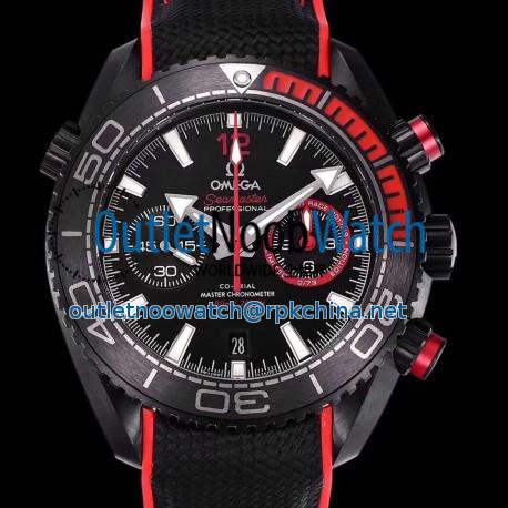 Replica Omega Seamaster Planet Ocean 600M Chronograph Volvo Ocean Race 215.92.46.51.01.002 OM PVD Black Dial Swiss 9900