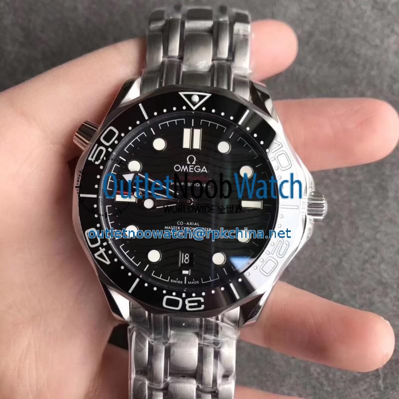 Replica Omega Seamaster Diver 300M 210.30.42.20.01.001 UR Stainless Steel Black Dial Swiss 8800