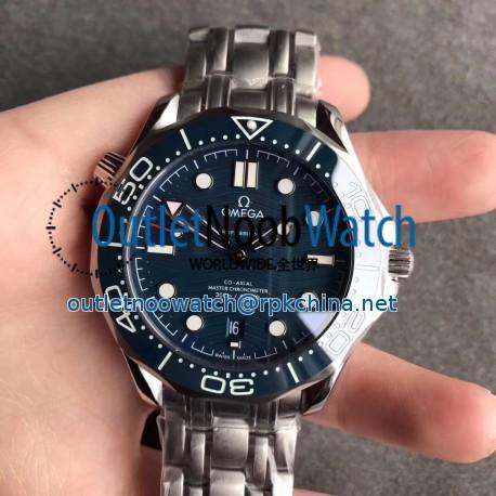 Replica Omega Seamaster Diver 300M 210.30.42.20.03.001 UR Stainless Steel Blue Dial Swiss 8800