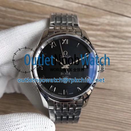 Replica Omega De Ville Co-Axial 41MM 431.10.41.21.01.001 3S Stainless Steel Black Dial Swiss 8500