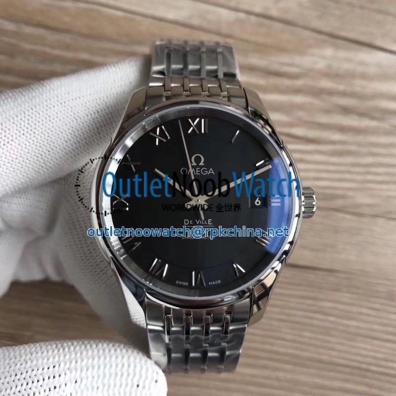 Replica Omega De Ville Co-Axial 41MM 431.10.41.21.01.001 3S Stainless Steel Black Dial Swiss 8500