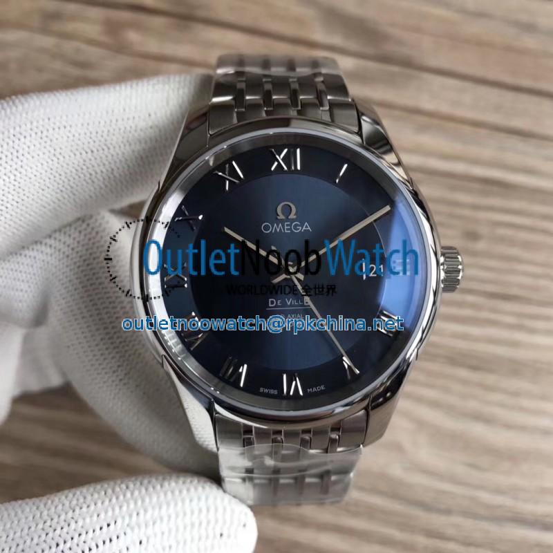 Replica Omega De Ville Co-Axial 41MM 431.10.41.21.03.001 3S Stainless Steel Blue Dial Swiss 8500