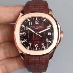 Replica Patek Philippe Aquanaut Jumbo 5167R-001 MP Rose Gold Chocolate Dial Swiss 324SC