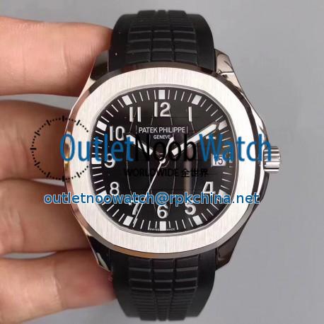 Replica Patek Philippe Aquanaut Jumbo 5167A-001 MP Stainless Steel Black Dial Swiss 324SC