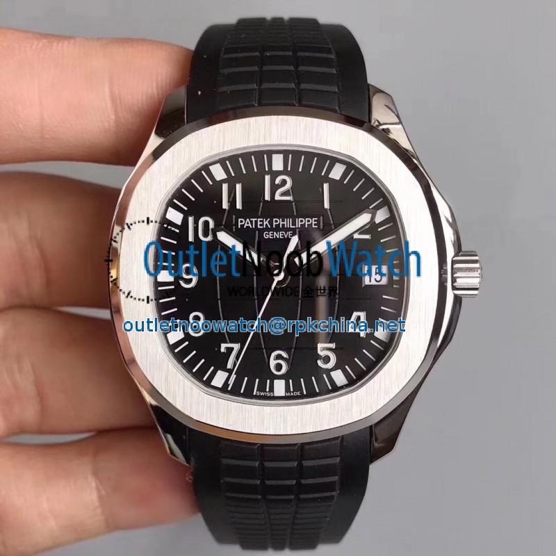 Replica Patek Philippe Aquanaut Jumbo 5167A-001 MP Stainless Steel Black Dial Swiss 324SC