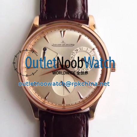 Replica Jaeger-LeCoultre Master Ultra Thin Reserve De Marche 1372520 SW Rose Gold Silver Dial Swiss Caliber 938A/1