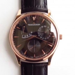 Replica Jaeger-LeCoultre Master Ultra Thin Reserve De Marche 1372520 SW Rose Gold Chocolate Dial Swiss Caliber 938A/1