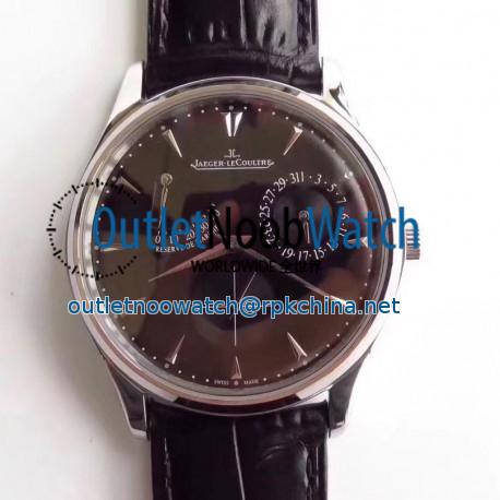 Replica Jaeger-LeCoultre Master Ultra Thin Reserve De Marche 1378480 SW Stainless Steel Black Dial Swiss Caliber 938A/1