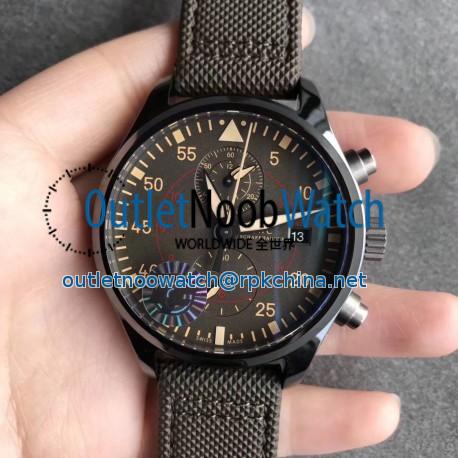 Replica IWC Pilot Top Gun Miramar Chronograph IW389002 ZF Ceramic Anthracite Dial Swiss 7750