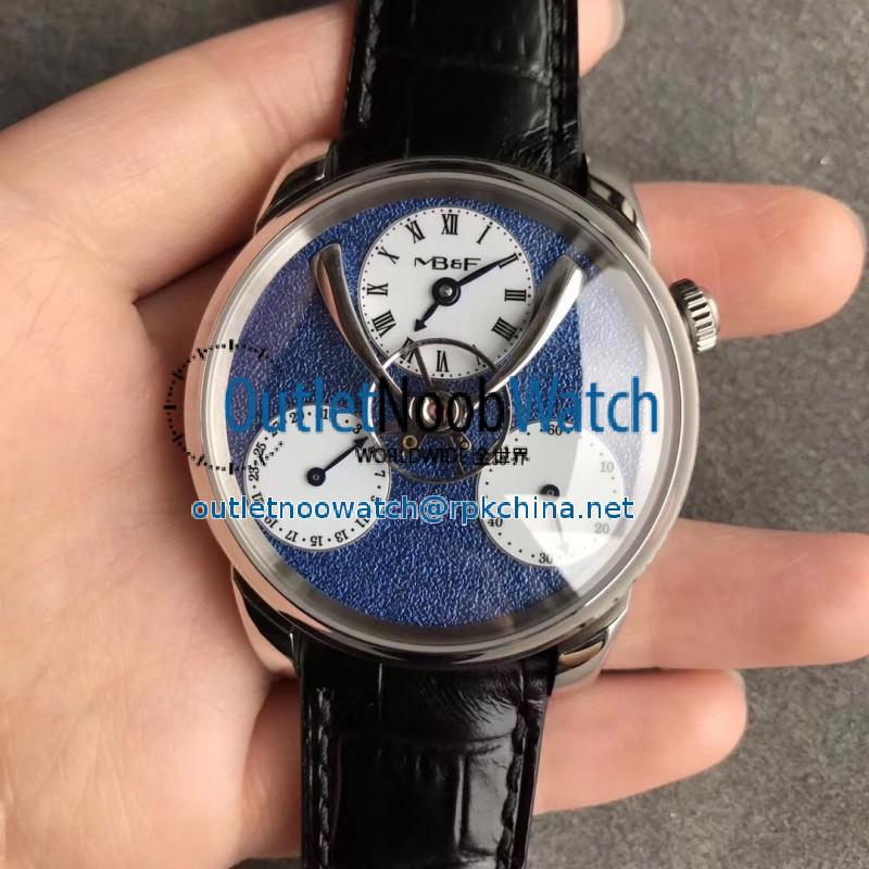 Replica MB&F Legacy Machine Split Escapement Blue 03.WL.FBL CYF Stainless Steel Blue Dial Swiss LM2