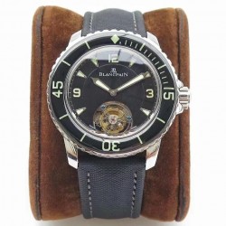 Replica Blancpain Fifty Fathoms Tourbillon ZF Stainless Steel Black Dial Swiss Toubillon