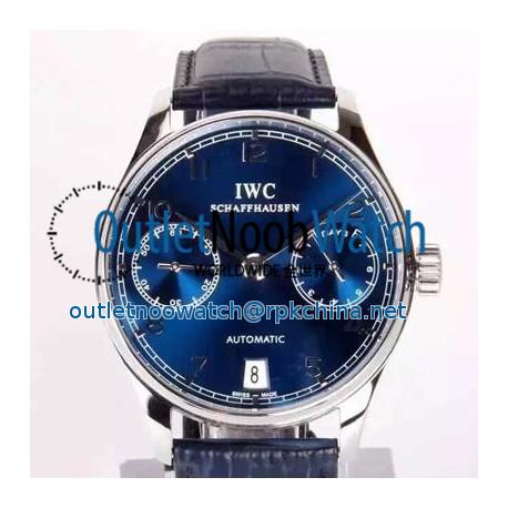 Replica IWC Portuguese IW5007 Power Reserve Stainless Steel Blue Dial Swiss IWC 52010