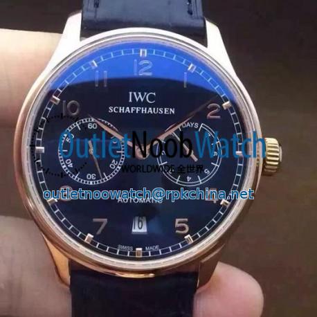 Replica IWC Portuguese IW5007 Power Reserve Rose Gold Black Dial Swiss IWC 52010