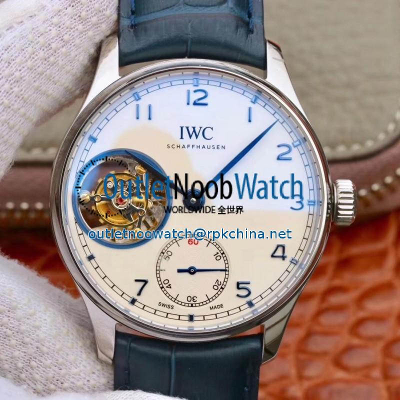 Replica IWC Portugieser Tourbillon IW546301 ZF Stainless Steel White Dial Swiss Tourbillon