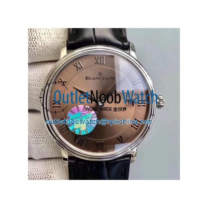 Blancpain Villeret Ultraplate 6651 ZF Stainless Steel Brown Dial Swiss 1151