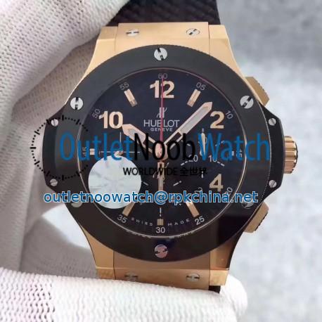 Replica Hublot Big Bang Gold Ceramic 301.PB.131.RX V6 Rose Gold Black Dial Swiss HUB4100