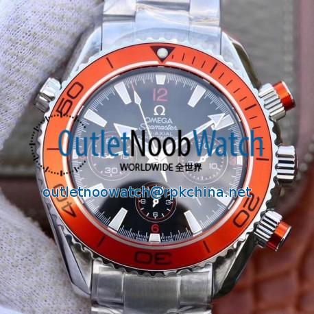 Replica Omega Seamaster Planet Ocean 600M Chronograph 232.30.46.51.01.002 Noob Stainless Steel Black Dial Swiss 7750