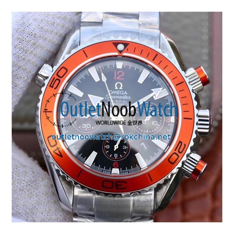 Replica Omega Seamaster Planet Ocean 600M Chronograph 232.30.46.51.01.002 Noob Stainless Steel Black Dial Swiss 7750