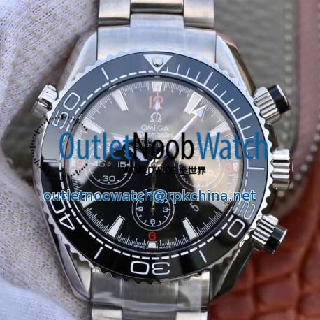 Replica Omega Seamaster Planet Ocean 600M Chronograph 232.30.46.51.01.003 Noob Stainless Steel Black Dial Swiss 7750