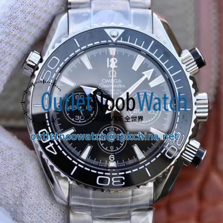 Replica Omega Seamaster Planet Ocean 600M Chronograph 232.30.46.51.01.001 Noob Stainless Steel Black Dial Swiss 7750