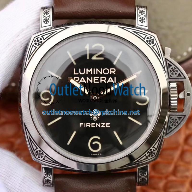 Replica Panerai Luminor Firenze 1950 3 Days PAM972 V9 Stainless Steel Black Dial Swiss P3000